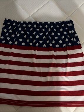 Patriotic Stars & Stripes Mini Skirt - Red, White & Blue